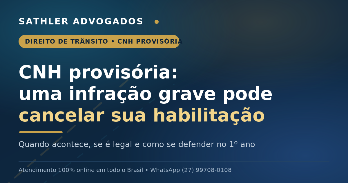 CNH provisória: motorista de primeira habilitação em blitz de fiscalização no Espírito Santo